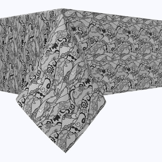 Paisley Lace Curve Rectangles
