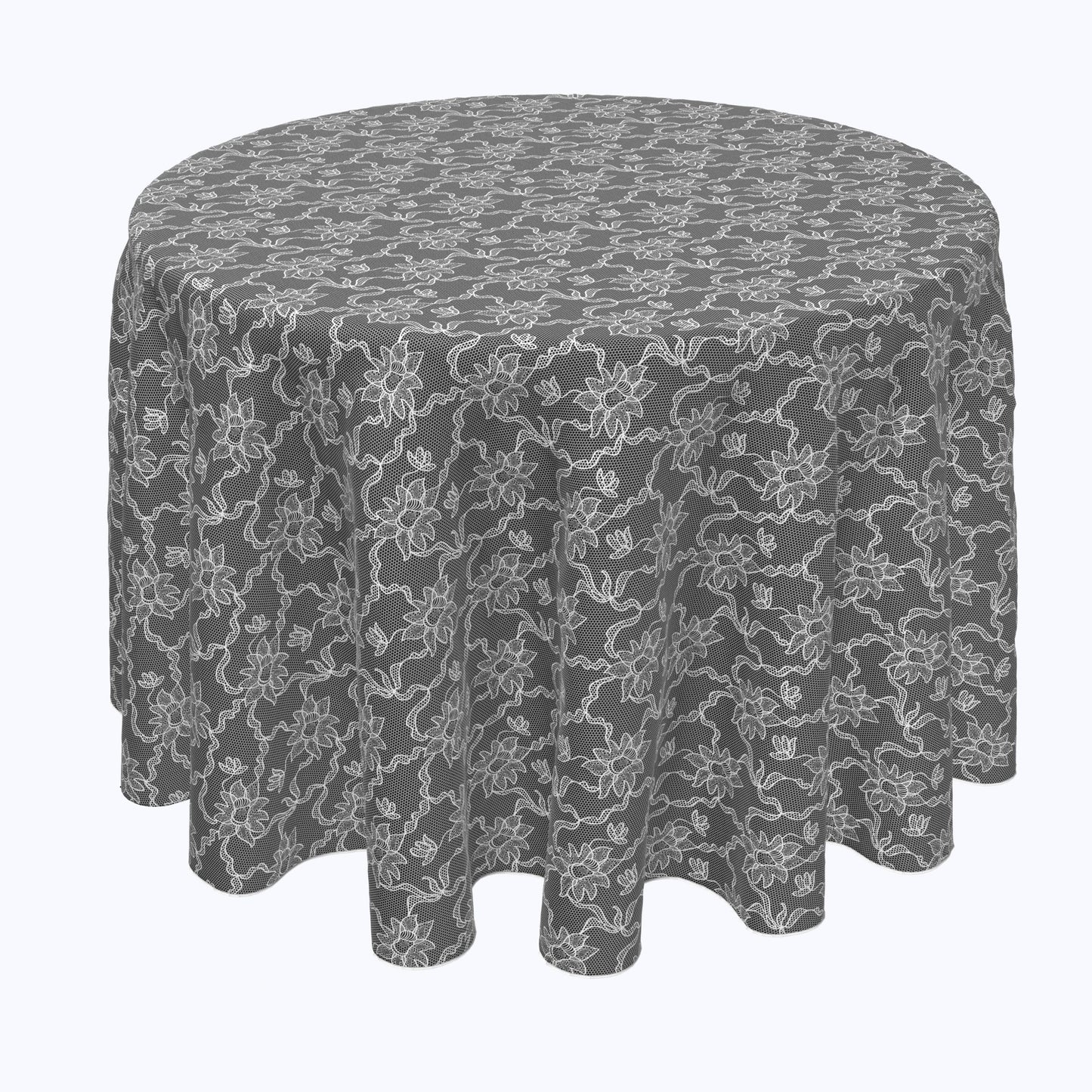 Paisley Petals Black Lace Rounds
