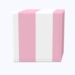 3" Cabana Stripe, Pale Pink & White Napkins