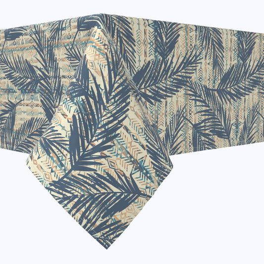 Palm Leaves & Tribal Patterns Cotton Rectangles