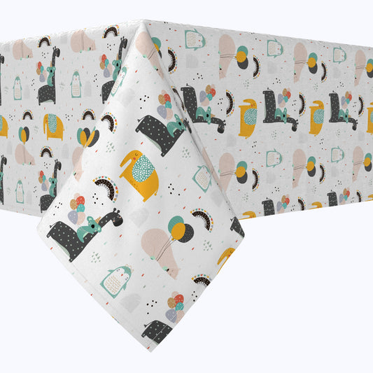 Party Animals Cotton Rectangles