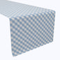 Pastel Blue Cross Weave Gingham Table Runners
