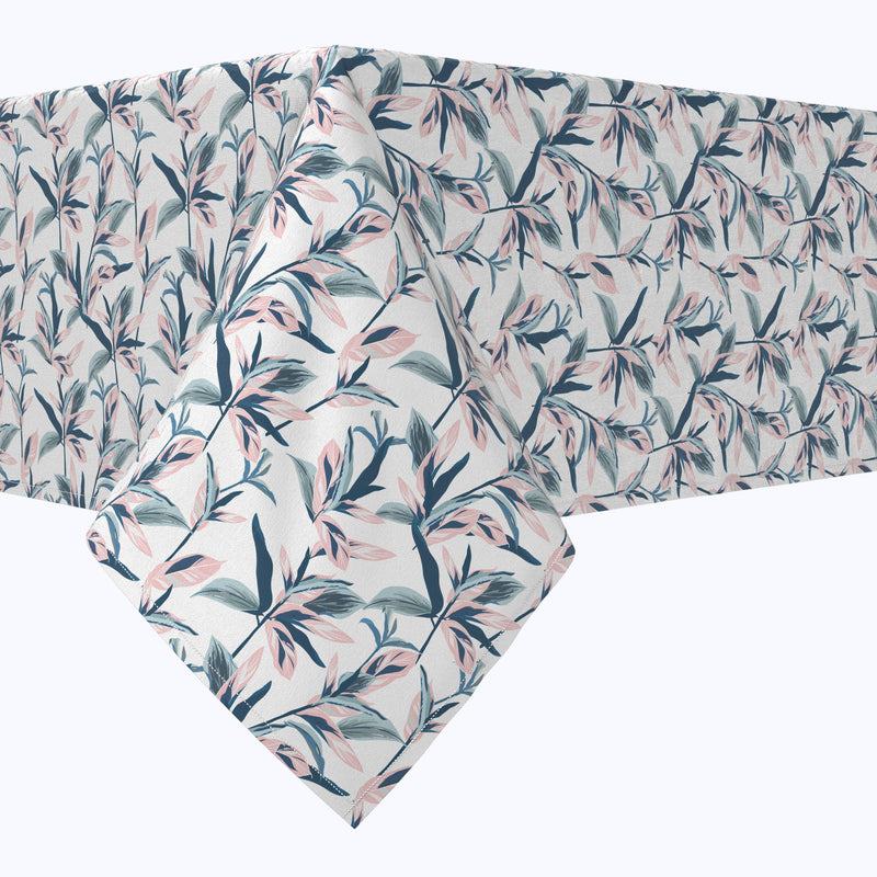 Pastel Tropical Leaves Cotton Rectangles