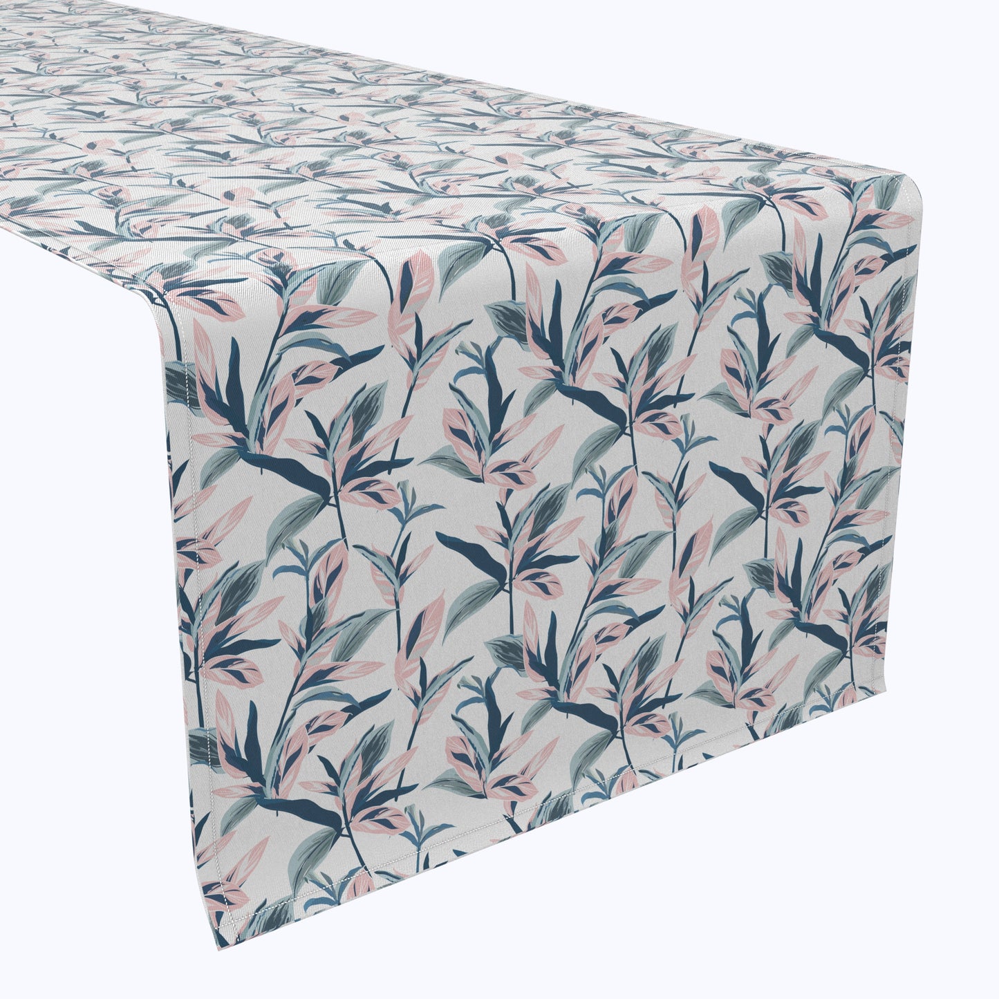 Pastel Tropical Leaves Table Runners