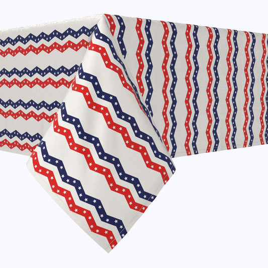Patriotic Chevron Cotton Rectangles