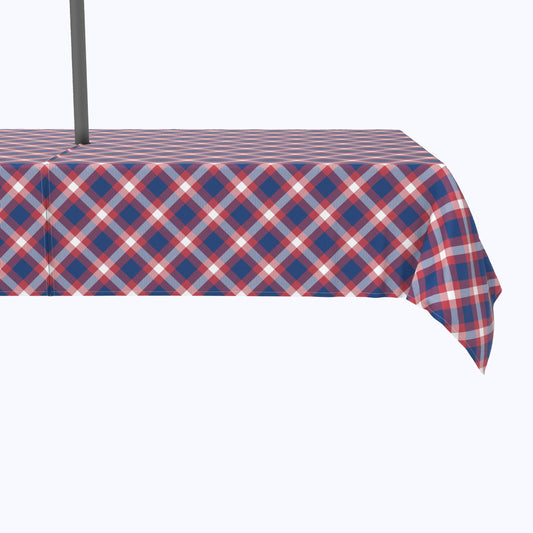 Patriotic Tartan Plaid Outdoor Rectangles