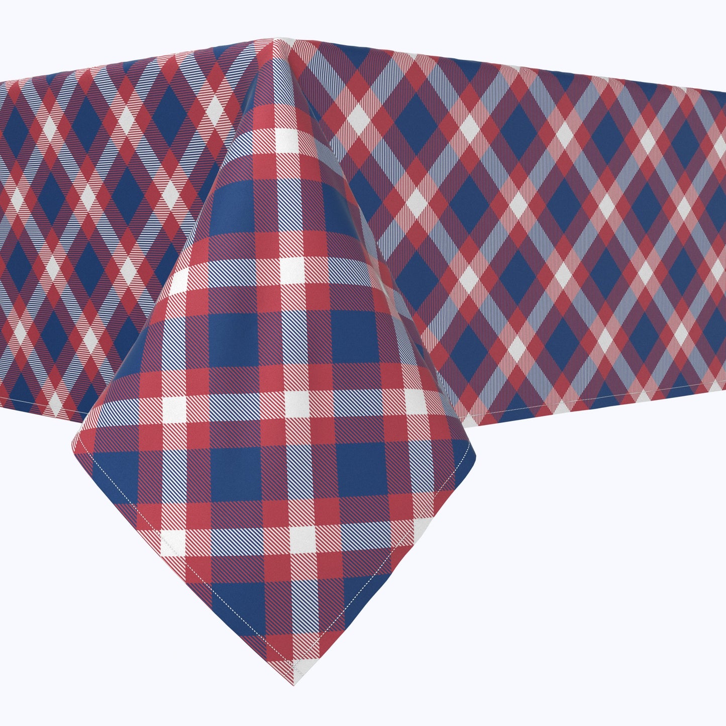 Patriotic Tartan Plaid Rectangles