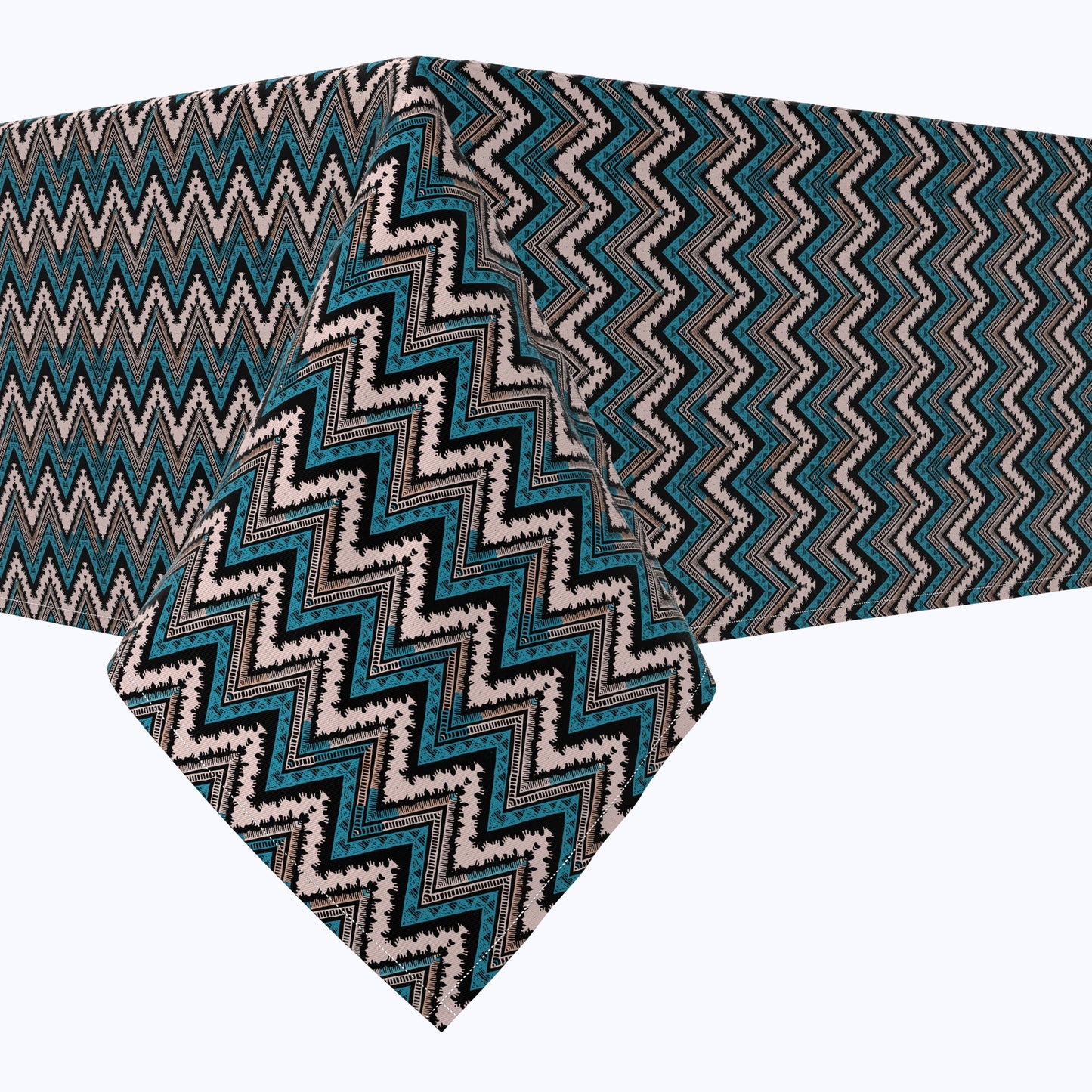 Patterned Chevron Cotton Rectangles
