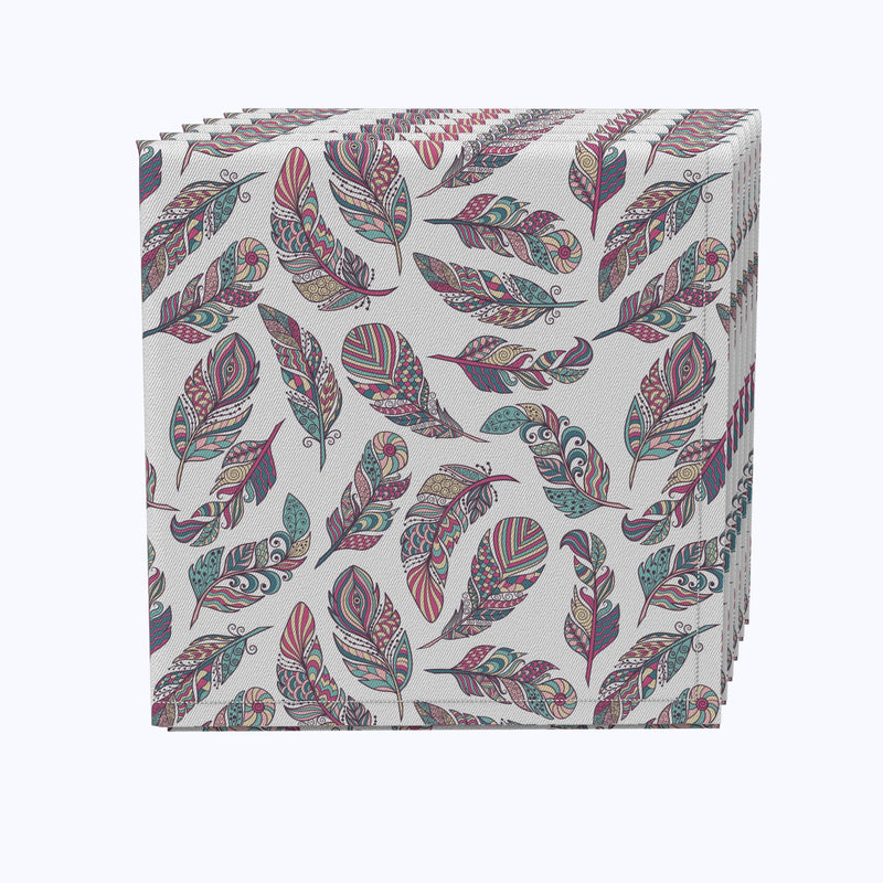 Patterned Feathers Napkins