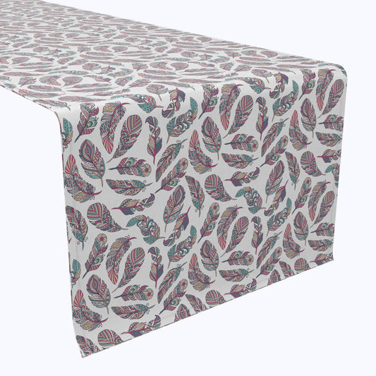 Patterned Feathers Table Runners
