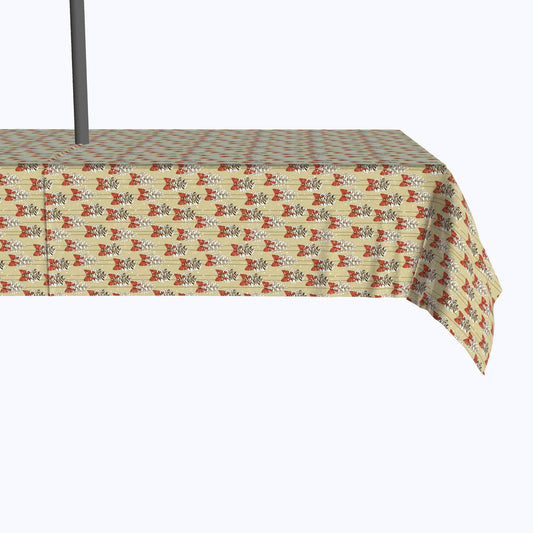 Pine Cones with Bows Outdoor Rectangles