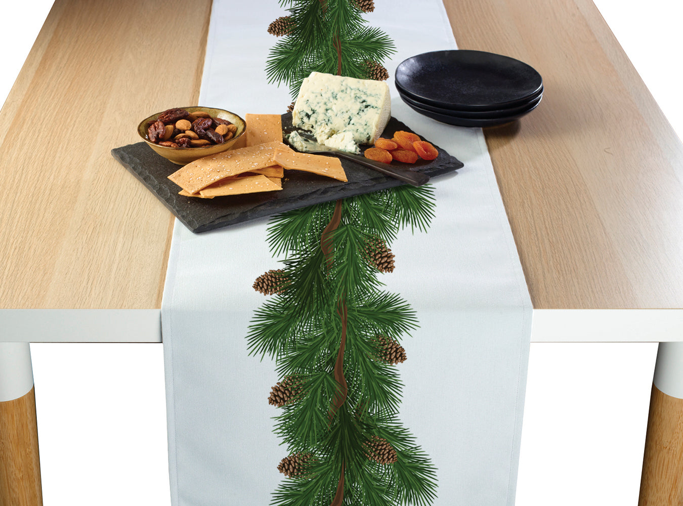 Pine and Cone Garland Runners