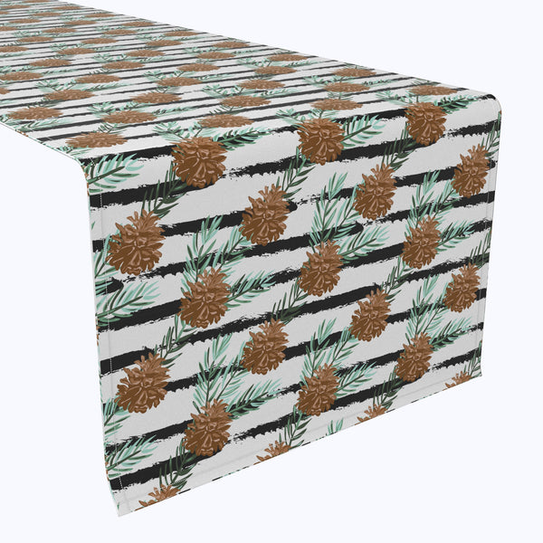 Pinecone Stripes Table Runners