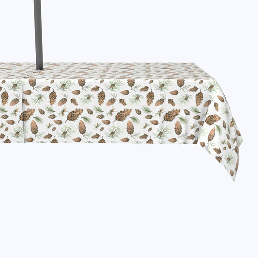 Pinecones Allover Outdoor Tablecloths