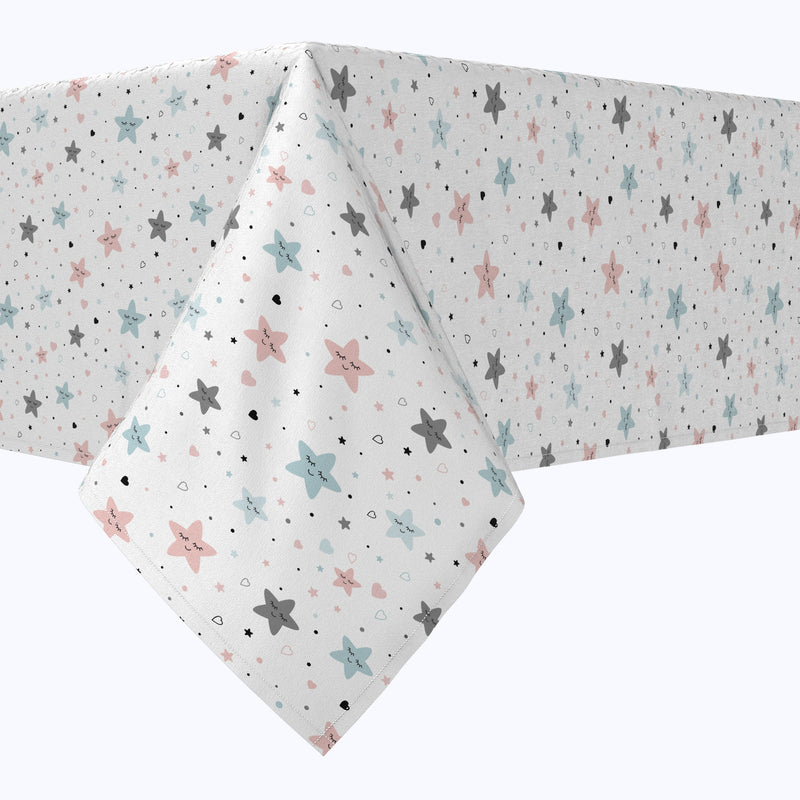 Pink & Blue Stars Tablecloths