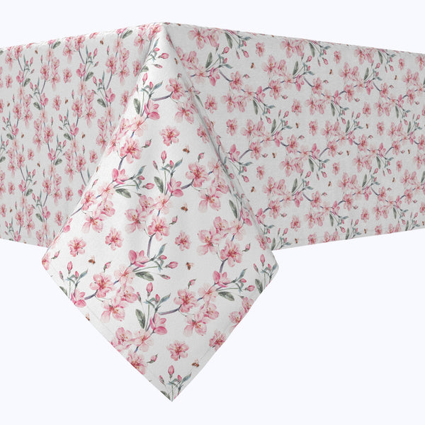 Pink Floral Blossom Cotton Rectangles