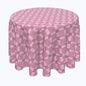 Pink Houndstooth Check Rounds