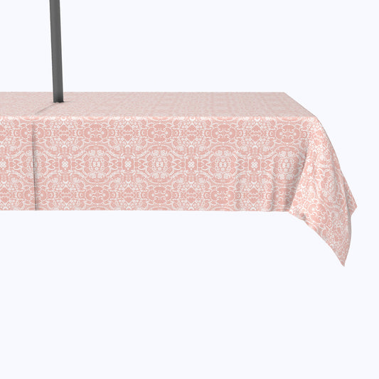 Pink Lace Damask Outdoor Rectangles