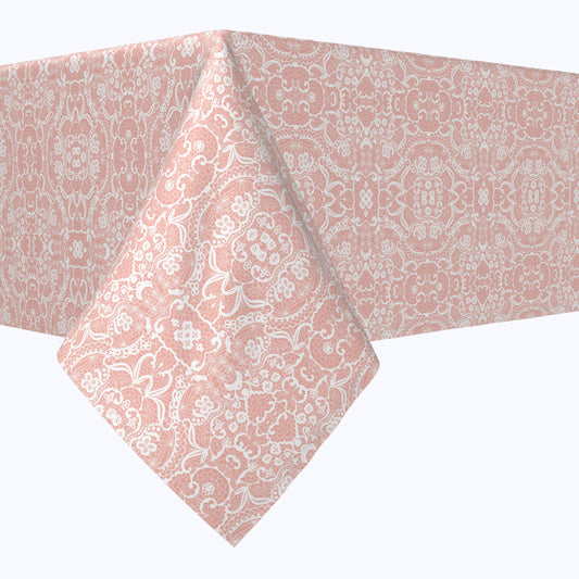 Pink Lace Damask Squares