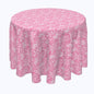 Pink Lace With Flowers Rounds