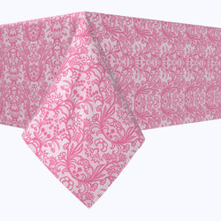 Pink Lace With Flowers Squares