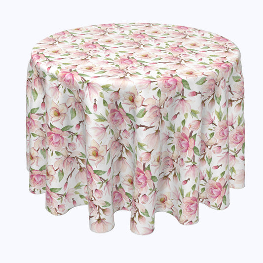 Pink Magnolia Flowers Rounds