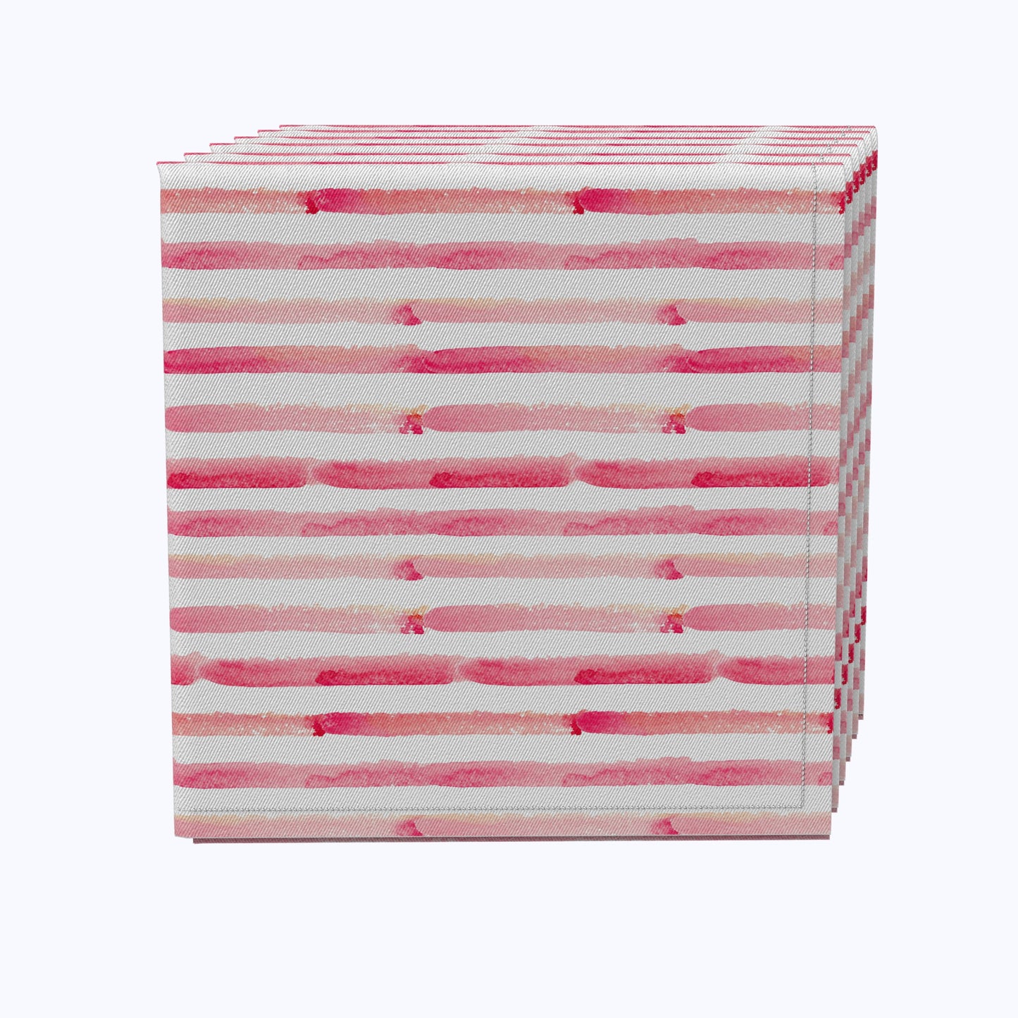 Pink Watercolor Stripes Napkins