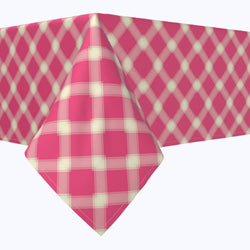 Pink & Yellow Checkered Plaid Rectangles
