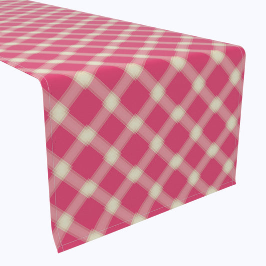 Pink & Yellow Checkered Plaid Runners