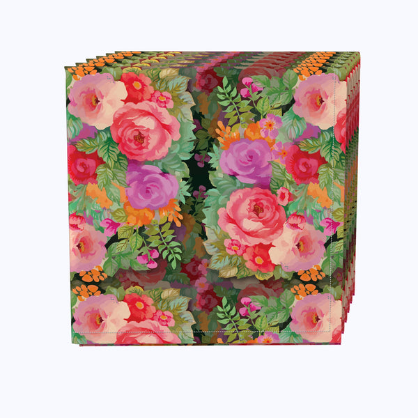 Pink Flower Patches Napkins
