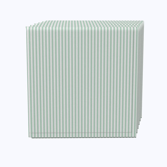Pinstripes, Celadon & White Napkins