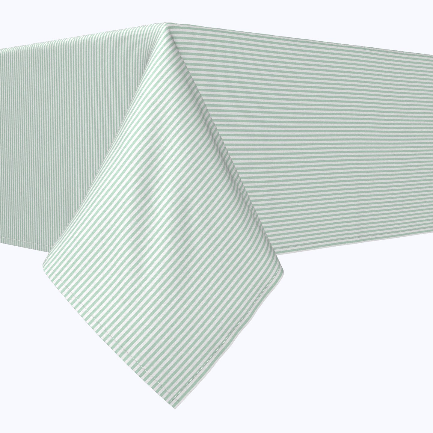 Pinstripes, Celadon & White Rectangles
