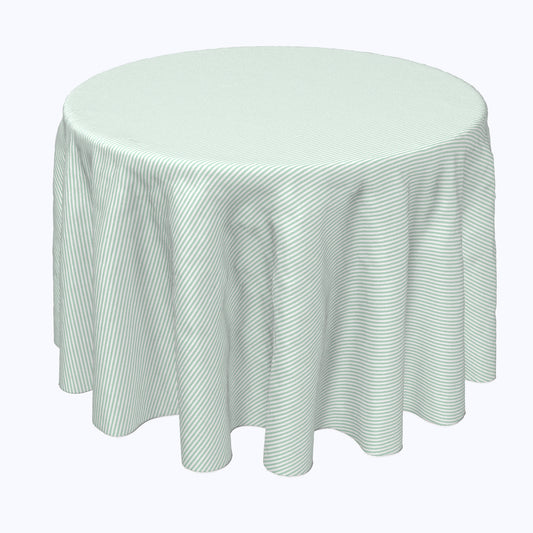 Pinstripes, Celadon & White Rounds