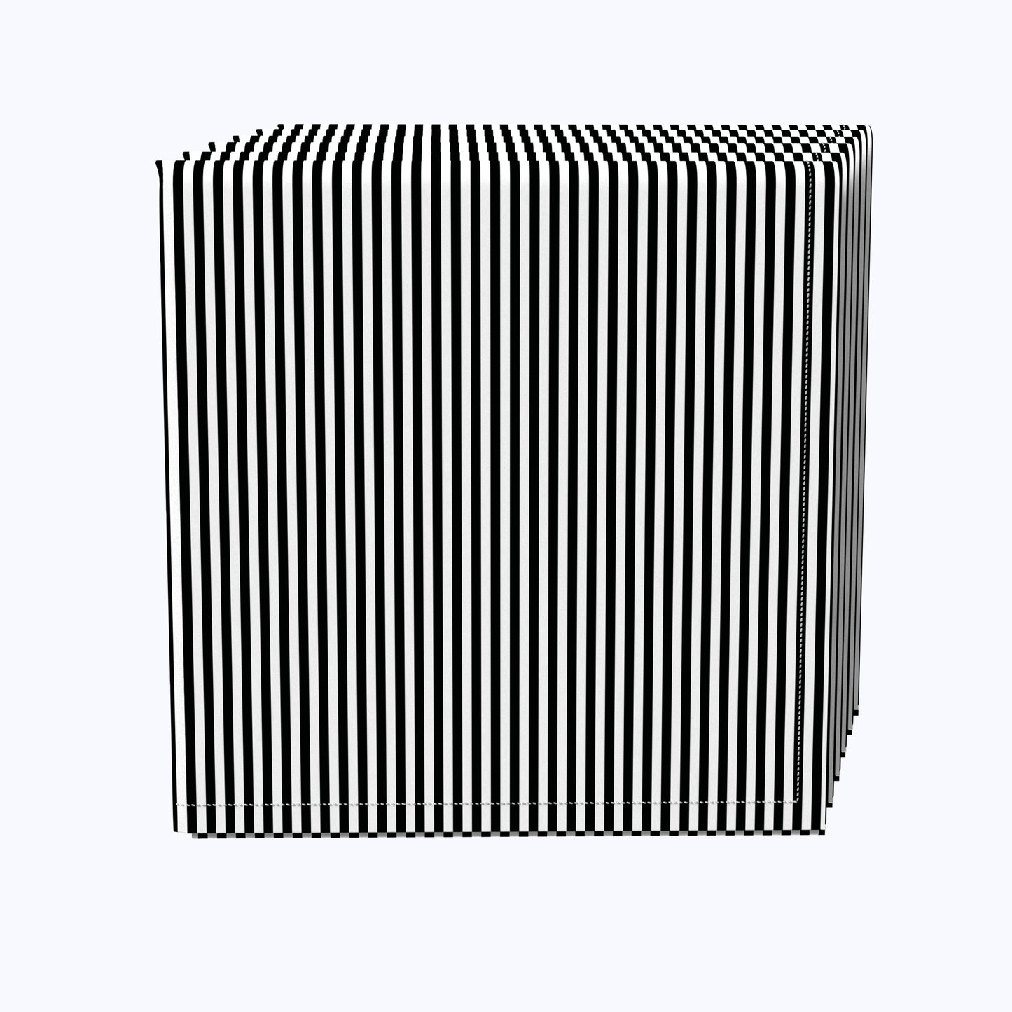 Pinstripes, Black & White Napkins