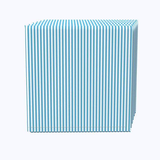 Pinstripes, Light Blue & White Napkins
