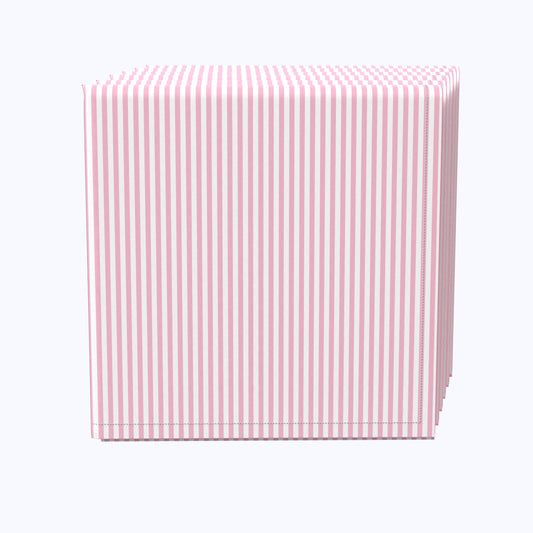 Pinstripes, Pale Pink & White Napkins