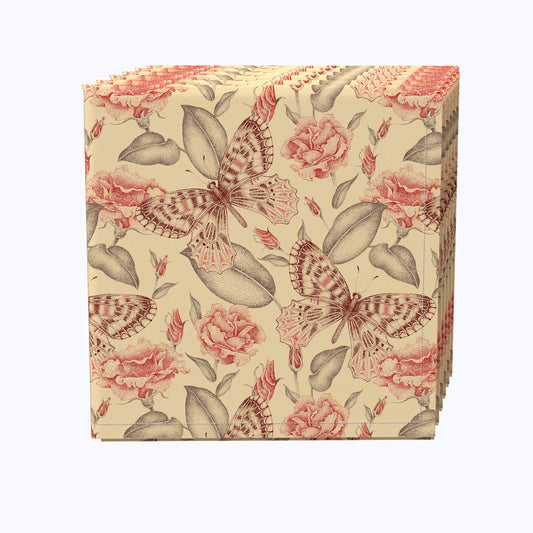 Pixel Natural Butterflies Napkins