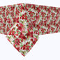 Poinsettia & Pinecones Cotton Rectangles