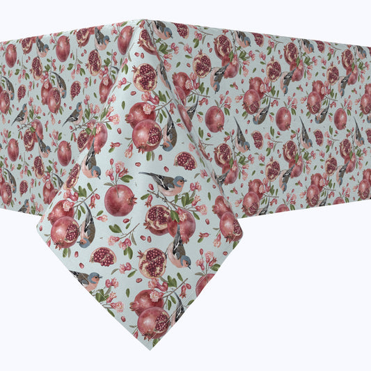 Pomegranate Trees & Birds Cotton Rectangles