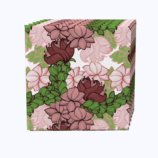 Positive Negative Floral Napkins