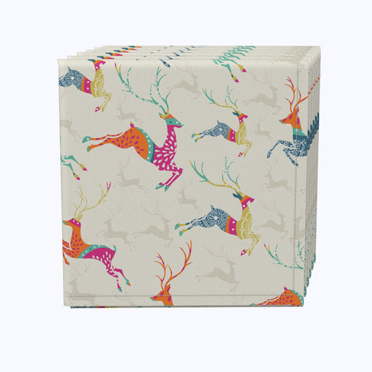 Prancing Reindeers Napkins