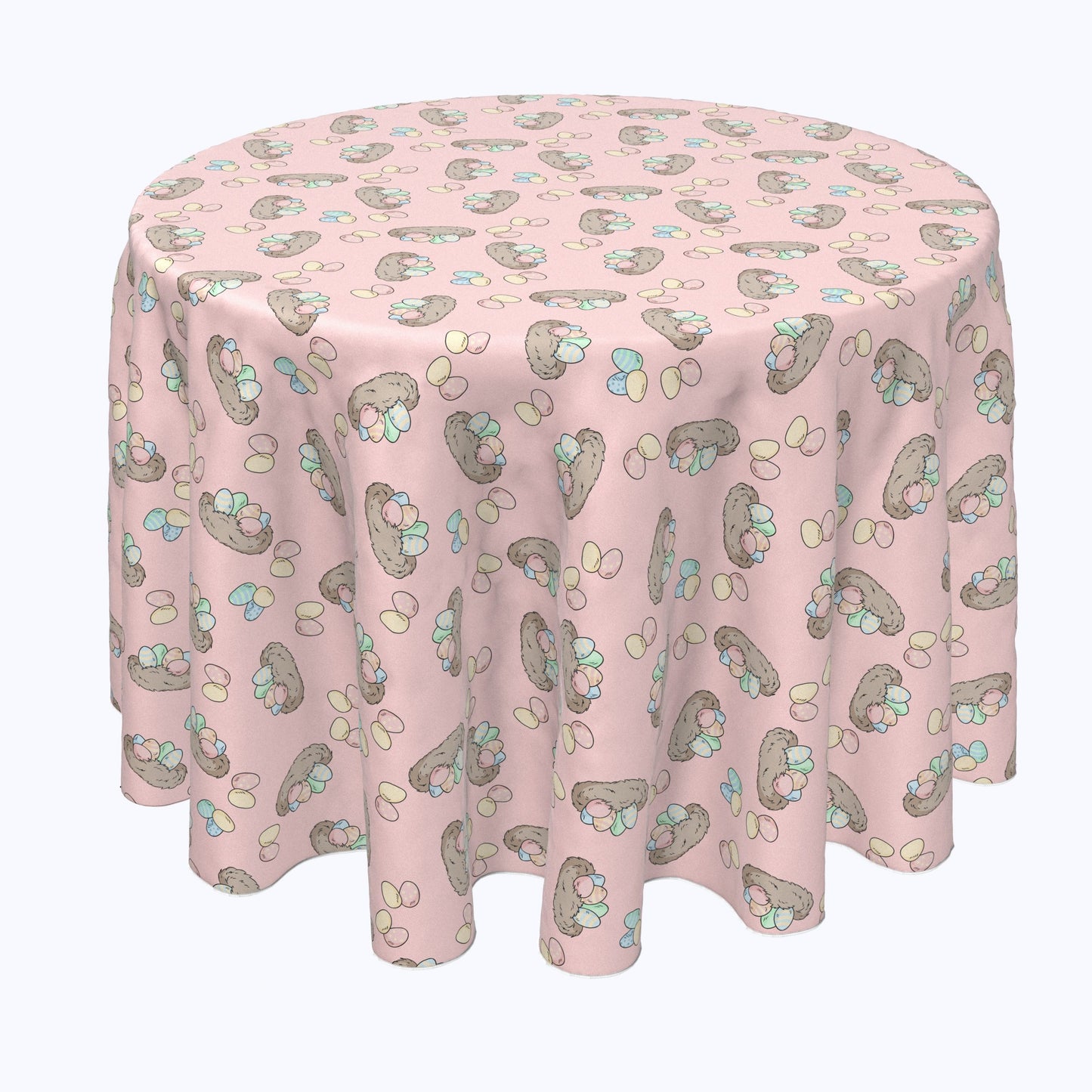 Pretty Pastel Egg Nests Rounds