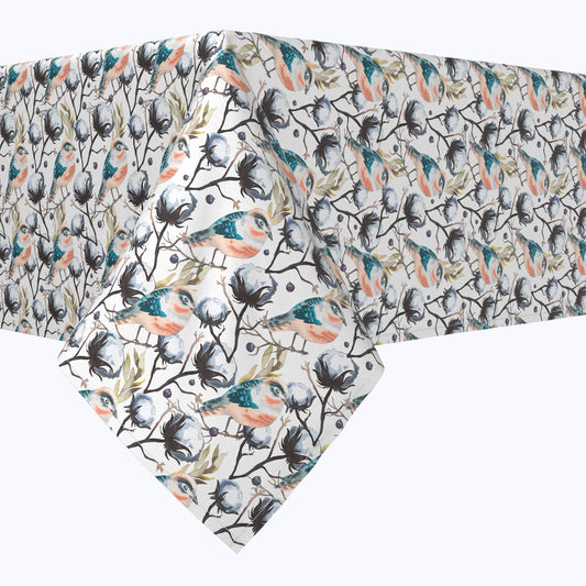 Pretty Bird in Branches Rectangle Tablecloths