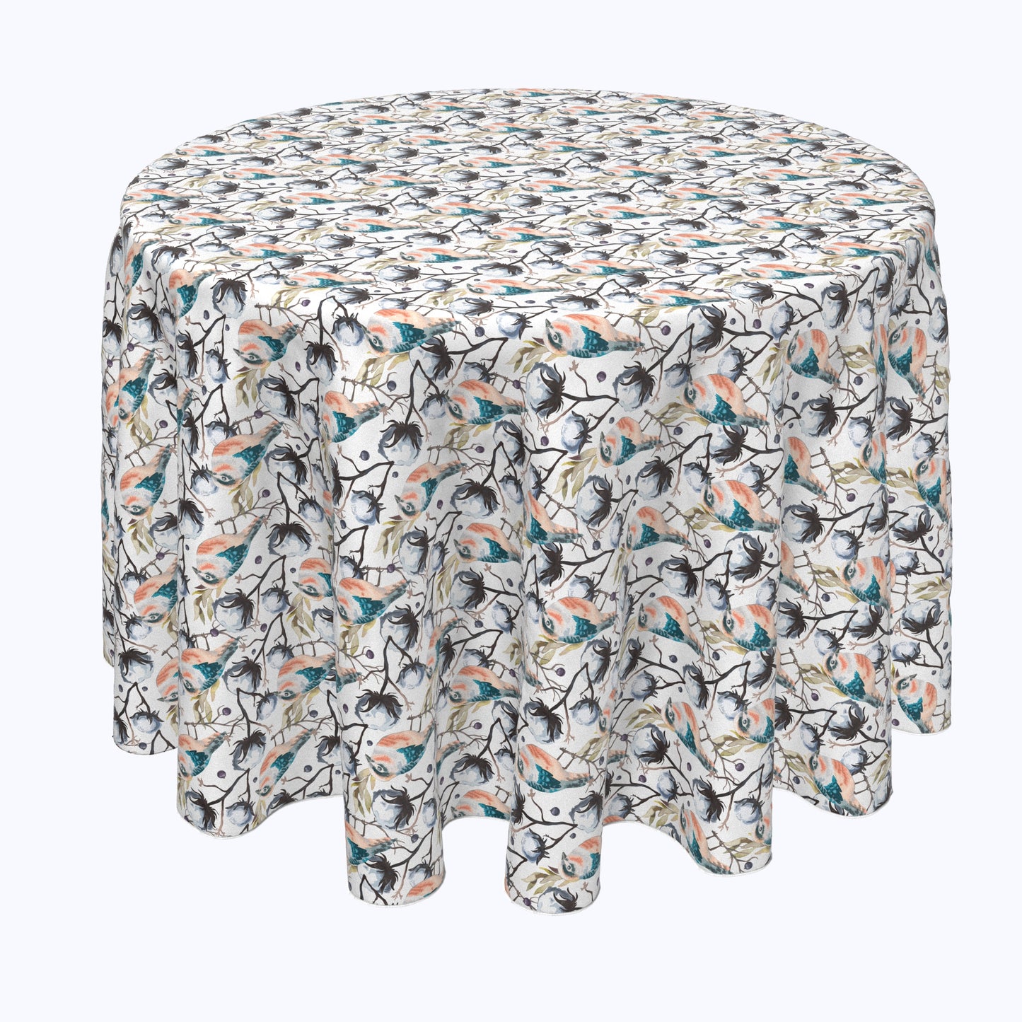 Pretty Bird in Branches Round Tablecloths