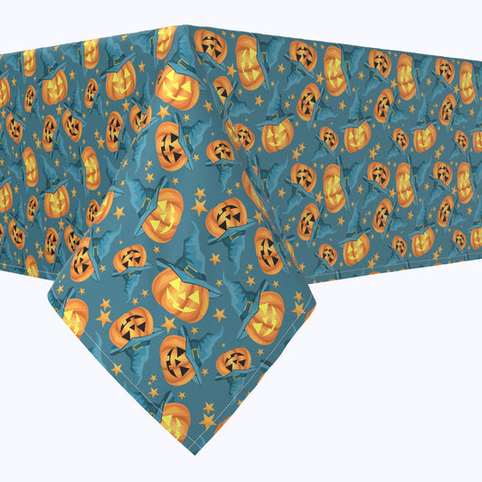 Pumpkin Witch Hat and Stars Rectangles
