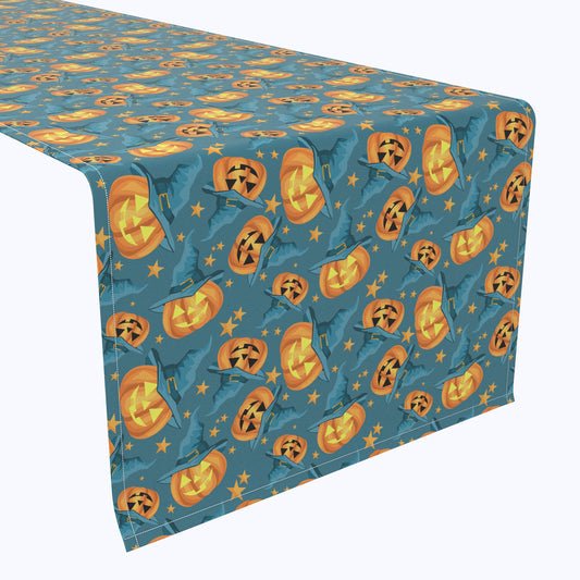 Pumpkin Witch Hat and Stars Runners