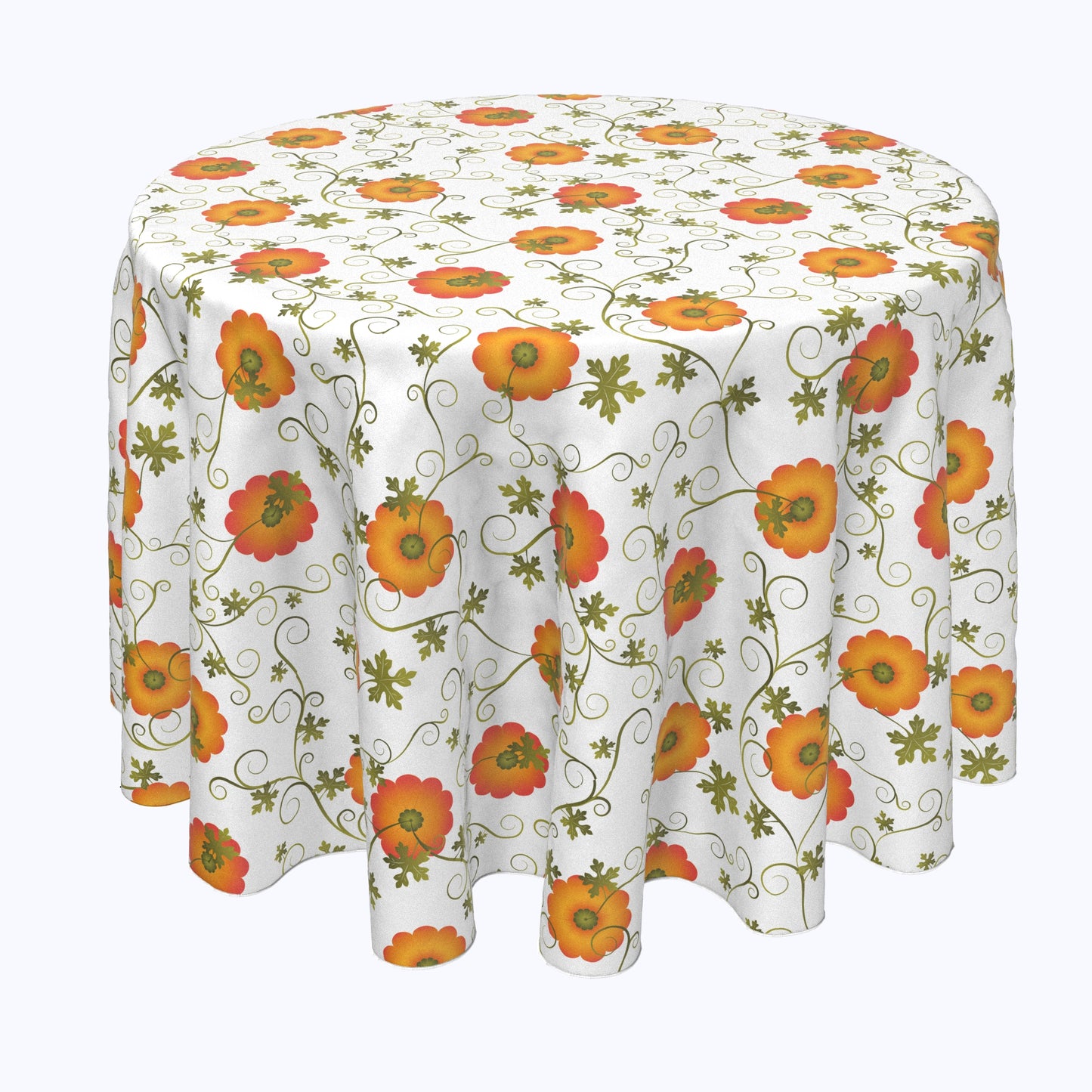 Pumpkin Tops Round Tablecloths