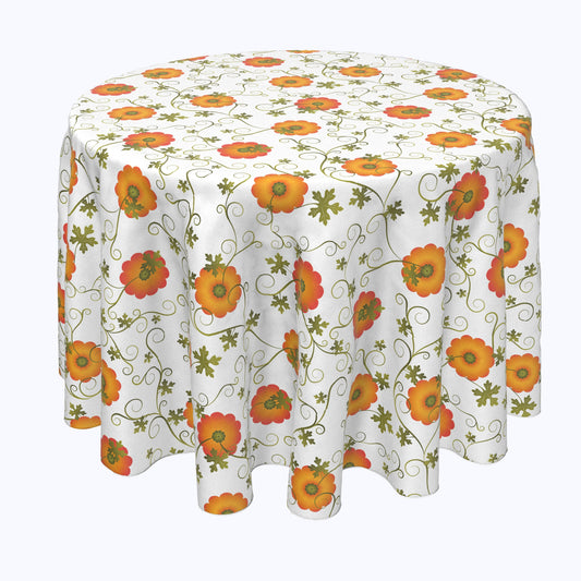 Pumpkin Tops Round Tablecloths