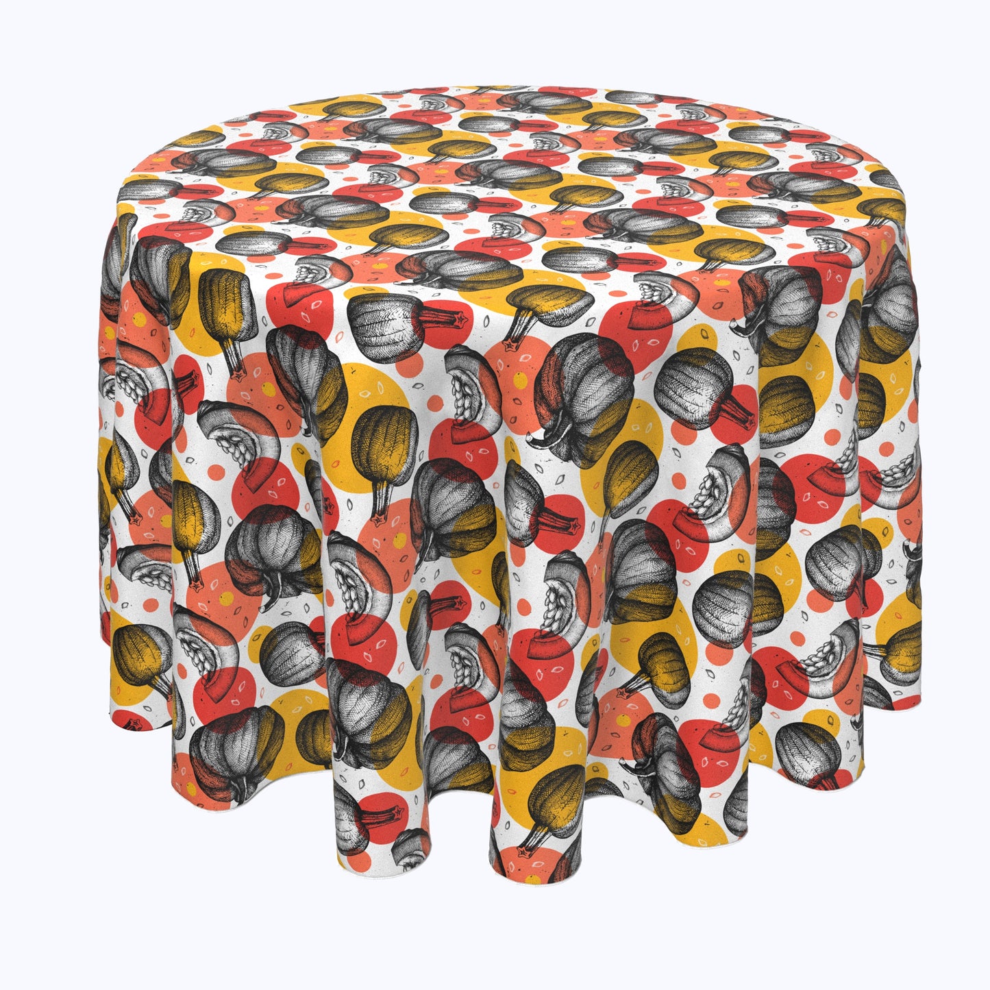 Pumpkins and Autumn Dots Rounds