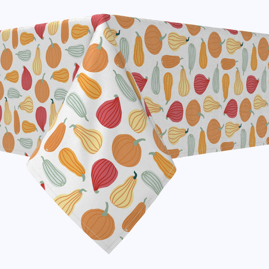 Pumpkins of Different Shapes Cotton Squares